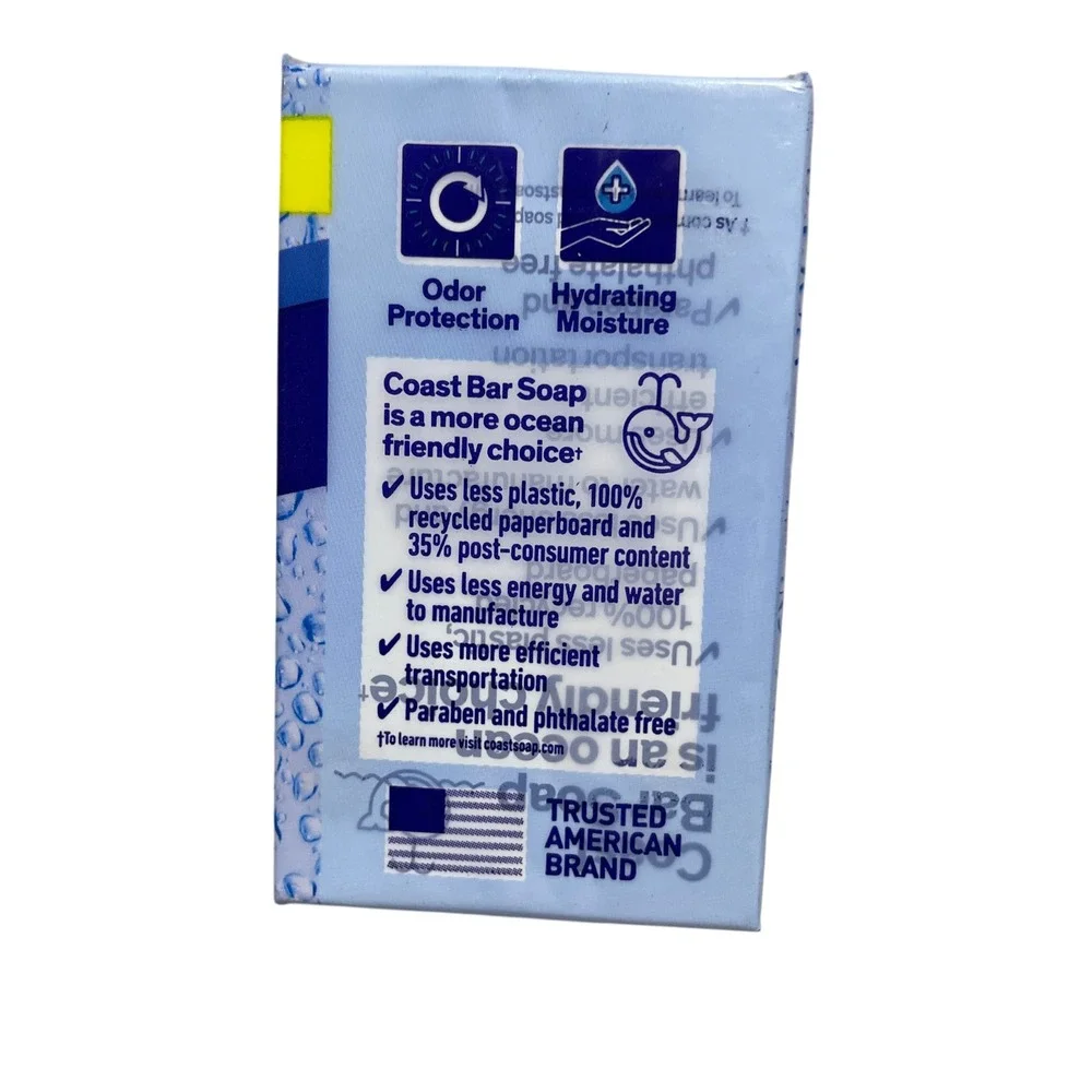 Coast Fresh Scent Soap (2 bars) New in Package 4.12 oz Each